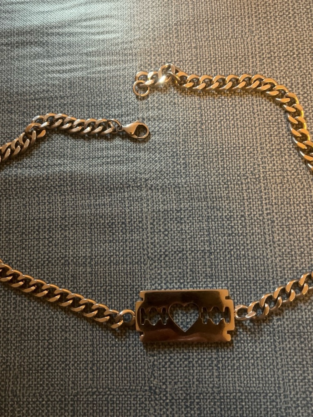 Silver HIM Razorblade Romance Necklace - Unisex Accessorie